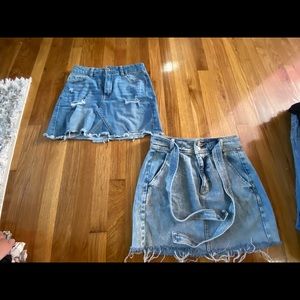 Denis skirts with high waist.